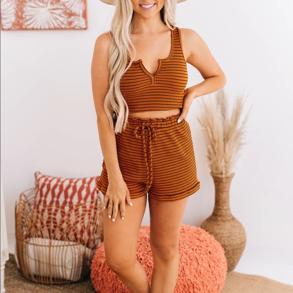 Rust Two Piece Set - Picture 2 of 7